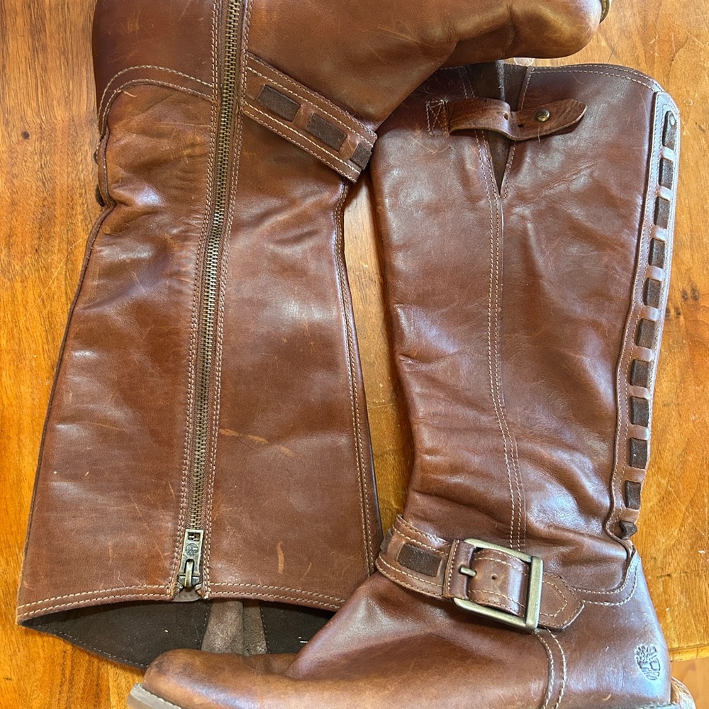 Timberland Brown Leather Women's Boots
